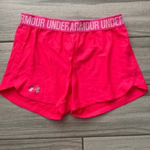 Under Armour Woman’s Neon Pink Athletic Shorts